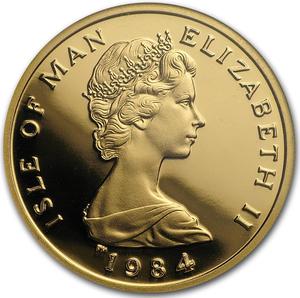 Isle of Man / Gold Half Ounce 1984 Angel - obverse photo