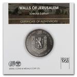 Silver Three Ounce 2018 Walls of Jerusalem: Photo Coin, Israel, Silver Three Ounce 2018 Walls of Jerusalem / thumbnail