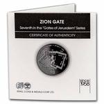 Silver Ounce 2022 Gates of Jerusalem - Zion Gate: Photo Coin, Israel, Silver Ounce 2022 Gates of Jerusalem - Zion Gate / thumbnail