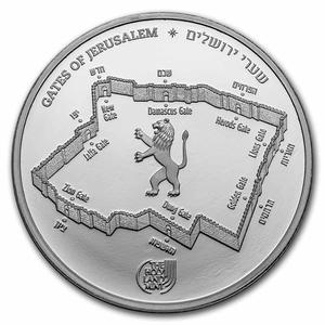Israel / Silver Ounce 2022 Gates of Jerusalem - Zion Gate - obverse photo
