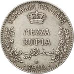 Half Rupia 1910: Photo Coin, Somaliland, Italian, Half Rupia 1910 / thumbnail
