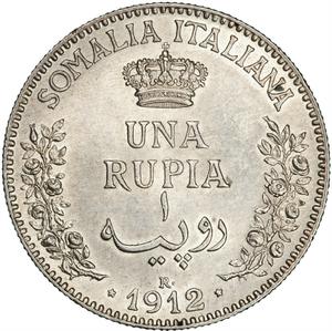 Somaliland, Italian / One Rupia 1912 - reverse photo