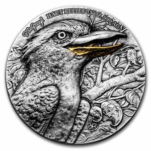 Ivory Coast / Silver Five Ounces 2022 Kookaburra - obverse photo