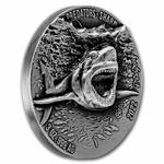 Silver Three Ounces 2022 Great White Shark: Photo Coin, Ivory Coast, Silver Three Ounces 2022 Great White Shark / thumbnail