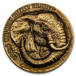 Gold Ounce 2022 Big Five Africa - Elephant: Photo Coin, Ivory Coast, Gold Ounce 2022 Big Five Africa - Elephant / thumbnail