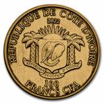 Gold Ounce 2022 Big Five Africa - Elephant: Photo Coin, Ivory Coast, Gold Ounce 2022 Big Five Africa - Elephant / thumbnail