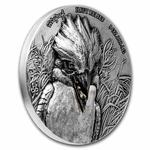 Silver Five Ounces 2022 Kookaburra: Photo Coin, Ivory Coast, Silver Five Ounces 2022 Kookaburra / thumbnail
