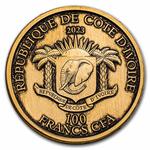 Gold Ounce 2023 Big Five Africa - Completer: Photo Coin, Ivory Coast, Gold Ounce 2023 Big Five Africa - Completer / thumbnail
