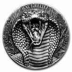 Silver Five Ounces 2022 Big Five Asia - King Cobra: Photo Coin, Ivory Coast, Silver Five Ounces 2022 Big Five Asia - King Cobra / thumbnail