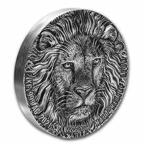 Ivory Coast / Silver Two Kilos 2021 Big Five Africa - Lion - obverse photo
