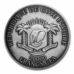 Silver Two Kilos 2021 Big Five Africa - Lion: Photo Coin, Ivory Coast, Silver Two Kilos 2022 Big Five Africa - Lion / thumbnail