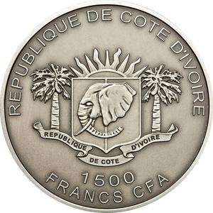 Ivory Coast / Silver Forty Grams 2010 The Mecca Compass - obverse photo