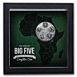 Silver Five Ounces 2022 Big Five Africa - Completer: Photo Coin, Ivory Coast, Silver Five Ounces 2022 Big Five Africa - Completer / thumbnail