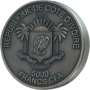 Ivory Coast / Silver Five Ounces 2020 Buffalo - obverse photo