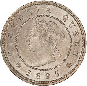 Jamaica / One Farthing 1897 - obverse photo