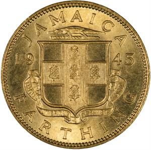 Jamaica / One Farthing 1945 - reverse photo