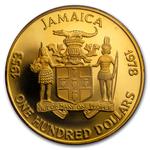 Jamaica / One Hundred Dollars Gold 1978 Coronation - obverse photo