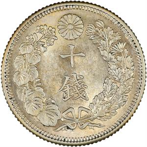 Japan / Ten Sen 1910 - reverse photo