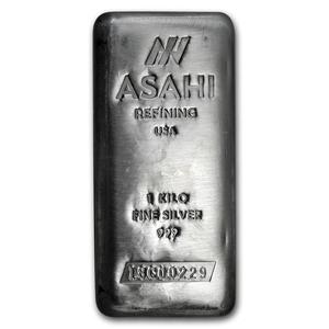 Japan / Silver Kilo - Asahi Cast Bar - reverse photo