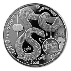 Japan / Silver Ounce 2025 Year of the Snake - reverse photo