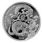 Silver Ounce 2024 Year of the Dragon: Photo Coin, Japan, Silver Ounce 2024 Year of the Dragon / thumbnail
