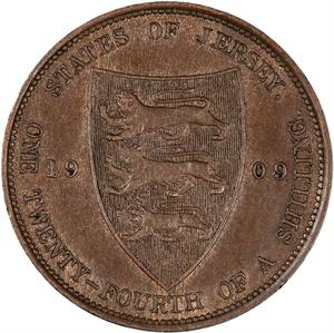 Jersey / One Twenty-fourth Shilling 1909 - reverse photo