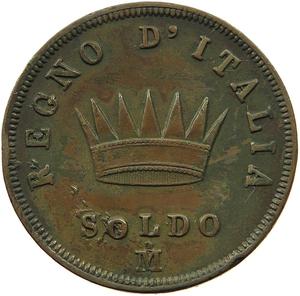 Italy (Napoleonic Kingdom) / One Soldo 1813 - obverse photo