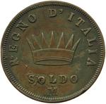 One Soldo 1813: Photo Coin, Italy (Napoleonic Kingdom), One Soldo 1813 / thumbnail