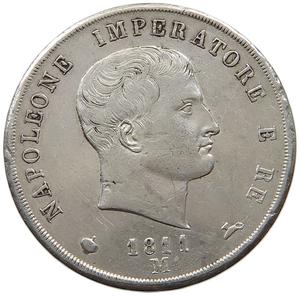 Italy (Napoleonic Kingdom) / Five Lire 1811 - reverse photo