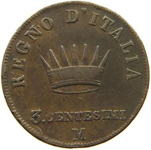 Italy (Napoleonic Kingdom) / Three Centesimi 1809 - obverse photo