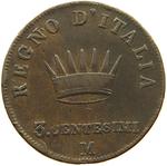Three Centesimi 1809: Photo Coin, Italy (Napoleonic Kingdom), Three Centesimi 1809 / thumbnail