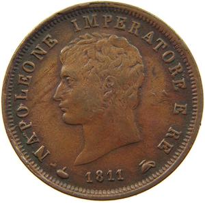 Italy (Napoleonic Kingdom) / One Soldo 1811 - reverse photo