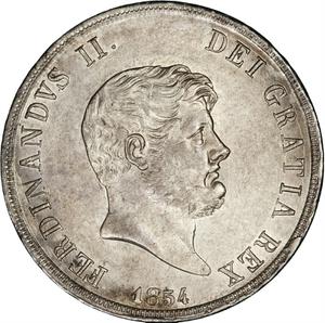 Two Sicilies, Kingdom of the / One Hundred and Twenty Grana 1854 - obverse photo
