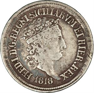 Two Sicilies, Kingdom of the / Ten Grani 1818 - obverse photo
