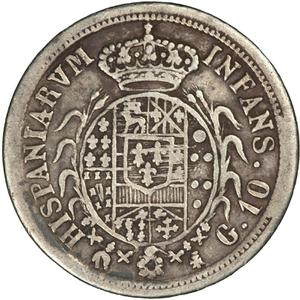 Two Sicilies, Kingdom of the / Ten Grani 1818 - reverse photo