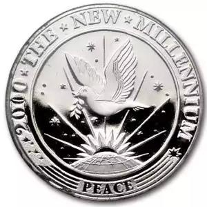 Kiribati / Platinum Fifth-Ounce 2000 Millennium - reverse photo