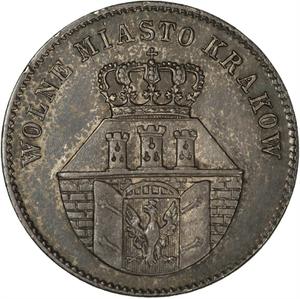 Krakow, Free City / One Zloty 1835 - obverse photo