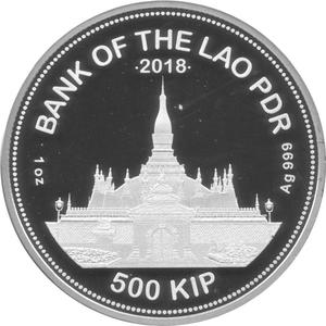 Laos / Silver Ounce 2018 Karl Marx - obverse photo
