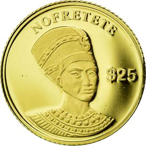 Liberia / Gold Twenty-five Dollars 2000 Nefertiti - obverse photo