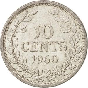 Liberia / Ten Cents 1960 - reverse photo