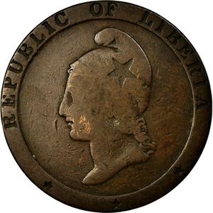 Liberia / Two Cents 1847 - obverse photo