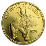 One Hundred Dollars Gold 1979 Organization of African Unity: Photo Coin, Liberia, One Hundred Dollars Gold 1979 Organization of African Unity / thumbnail