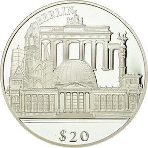 Liberia / Silver Twenty Dollars 2000 Berlin - obverse photo