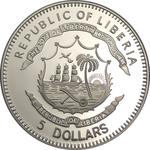 Five Dollars 2005 Moric Benovsky: Photo Coin, Liberia, Five Dollars 2005 Moric Benovsky / thumbnail