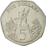 Five Dollars 1985: Photo Coin, Liberia, Five Dollars 1985 / thumbnail