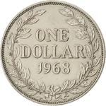 One Dollar 1968: Photo Coin, Liberia, One Dollar 1968 / thumbnail