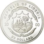 Silver Twenty Dollars 2000 Skylab: Photo Coin, Liberia, Silver Twenty Dollars 2000 Skylab / thumbnail