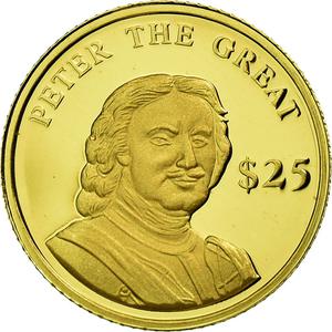 Liberia / Gold Twenty-five Dollars 2000 Peter the Great - obverse photo