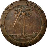 Two Cents 1862: Photo Coin, Liberia, Two Cents 1862 / thumbnail