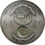 Fifty Dollars Silver 2001 Princess Louisa: Photo Coin, Liberia, Fifty Dollars Silver 2001 Princess Louisa / thumbnail